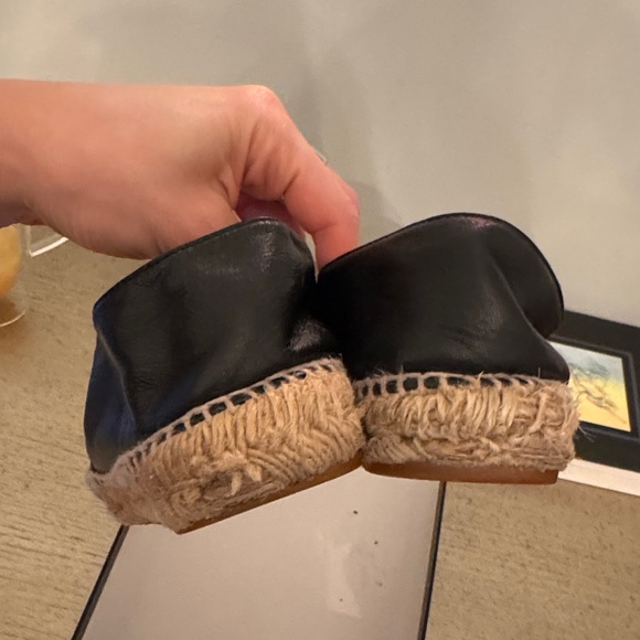 CHANEL Black Leather Espadrilles - Picture 6 of 12
